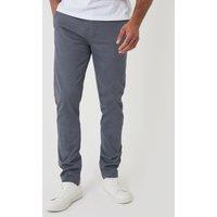 Threadbare Mens Slim Fit Stretch Cargo Trousers - Grey