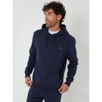 Threadbare Cotton Rich Overhead Hoodie In Navy