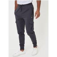 Threadbare Mens Cargo Regular Fit Jogging Bottoms - Grey