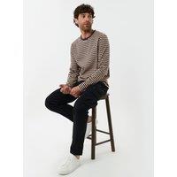 Threadbare Mens Slim Fit Stretch Cotton Cargo Trousers - Black