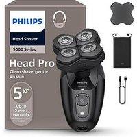 Philips Head Shaver Pro 5000 Series - Skull Shaver For Men And Women, 360 & Flexing Head & Comfortcut Blades For Clean Shave, Gentle On Skin, Model Hs5980/15