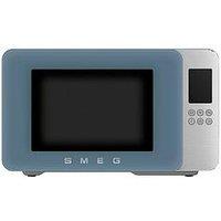 Smeg Microwave With Grill, Storm Blue