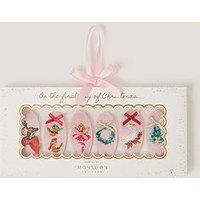 Monsoon Girls 6 Pack Festive Embroidered Hair Clips
