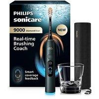 Philips Sonicare Next-Generation Diamondclean 9000 Electric Toothbrush - Smart Coverage Feedback, Smart Pressure Feedback, 21 Settings, Midnight Green, Hx9213/84