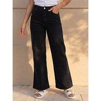 Roman Petite Wide Leg Jeans