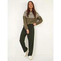 Roman Petite Straight Leg Ponte Stretch Trouser
