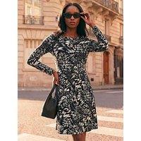 Roman Petite Abstract Dress