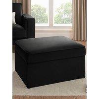 Dusk Soho Ottoman Storage Pouffe - Ink