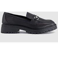 Office Flight Chunky Snaffle Loafers - Black
