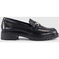 Office Fenna Chunky Cleated Snaffle Loafers - Black