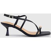 Office Mia - Hardware Detail Heeled Sandal - Black