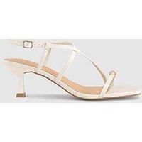Office Mia Hardware Detail Heeled Sandals - White