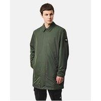 Weekend Offender Avalon Badge Long Line Coat - Green