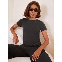 Friends Like These Black Studio Soft Modal Short Sleeve Yoga T-Shirt