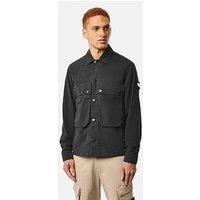 Weekend Offender Pancho Technical Badge Overshirt - Black