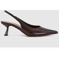 Office Million Slingback Court Kitten Heels - Brown