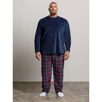 Badrhino Check Fleece Lounge Set