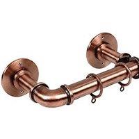 The Very Collection Industrial Pipe Curtain Pole Set 120-220Cm
