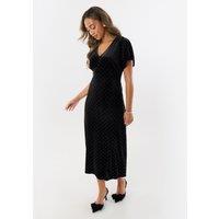 Threadbare Womens Miriam Hotfix Underbust Midi Dress - Black