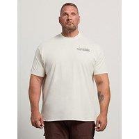Badrhino Mens Peaky Blinders Back Print Crew Neck T-Shirt - White