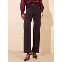Friends Like These Womens Wide Leg High Rise Stretch Jeans - Red