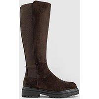Office Koko Stretch Back Knee High Boots - Brown