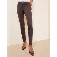 Friends Like These Womens Zip Front Stretch Jegging Jeans - Brown