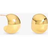 Jon Richard Gold Plated Waterproof Chubby Hoop Earrings