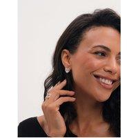 Jon Richard Gold Plated And Crystal Halo Heart Stud Earrings