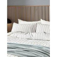 Helena Springfield Waffle Stripe Cover Set Grey