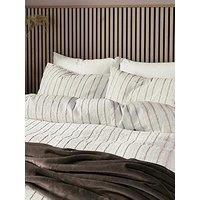 Helena Springfield Waffle Stripe Cover Set Chocolate