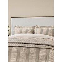 Bedeck Of Belfast Woven Waffle Stripe Cover Set Linen