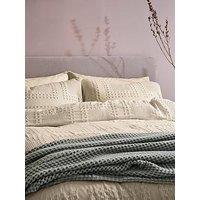 Maeve Waffle Bed Cover Set Canvas Cream