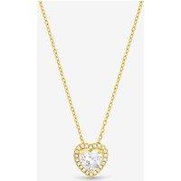 Jon Richard Gold Plated And Crystal Halo Heart Pendant