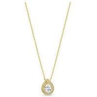 Jon Richard Gold Plated And Crystal Pear Drop Pendant