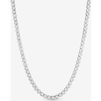 Jon Richard Silver Plated Tennis Round Besel Necklace
