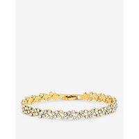 Jon Richard Gold Plated Crystal Fine Multi Stone Bracelet