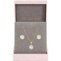 Jon Richard Gold Plated Cubic Zirconia Pendant Box Set