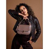Luella Grey Diana Top Handle Crossbody In Fawn