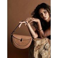 Luella Grey Angelina Multiway Shoulder Saddle Bag In Tan