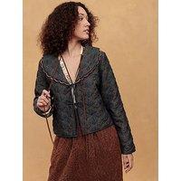 Emily Lovelock Dylan Quilted Denim Reversible Jacket - Blue
