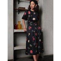 Emily Lovelock Christina Print Dress