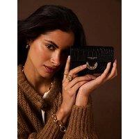 Luella Grey Letitia Medium Purse In Black Croc