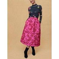 Emily Lovelock Iris Mesh Print Blouse