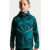 Nike Junior Boys Miler Uv Repel Training Lightweight Jacket - Blue