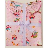 Monsoon Girls Woven 12 Days Of Christmas Pyjama Set - Pink