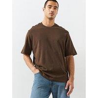 Mango Relaxed Fit T-Shirt - Brown