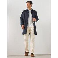 Mango Men'S Water-Repellent Gabardine Jacket - Blue