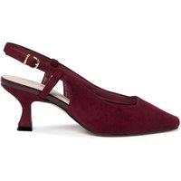 Paradox London Fervora Wide Fit Slingback Heeled Shoe - Red