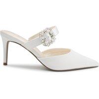 Paradox London Amorette Embellished Buckle Court Mule - Ivory